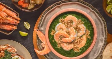 ملوخية بالجمبري